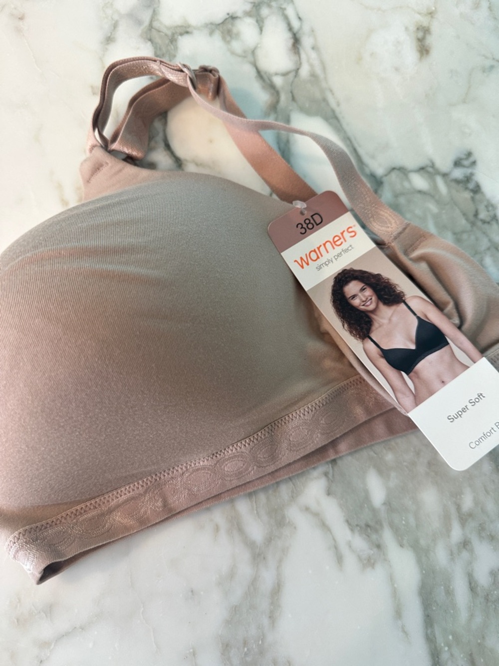 Warner's Soft Wireless T-Shirt Bra in Mauve Pink